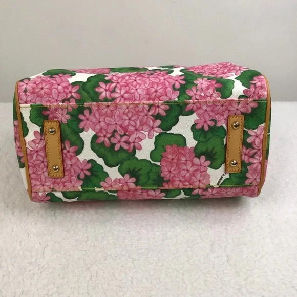 Dooney & Bourke Geraniums Satchel Bag EUC - Picture 7 of 15
